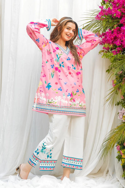 PINK FLORAL 2PC